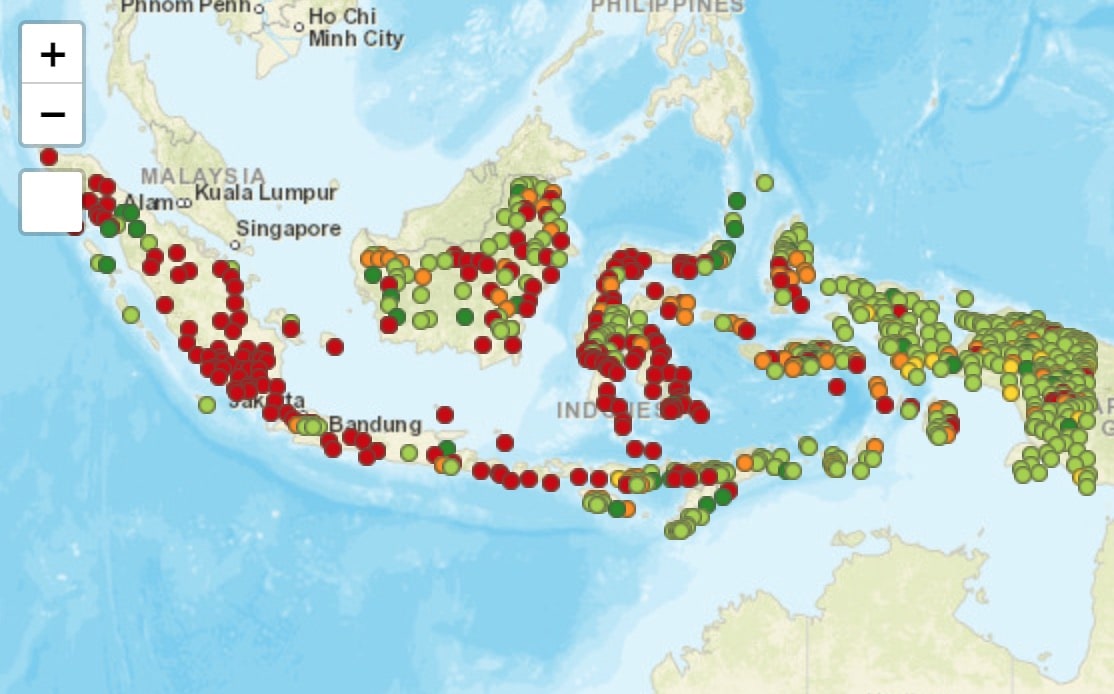 map of people groups in Indonesia