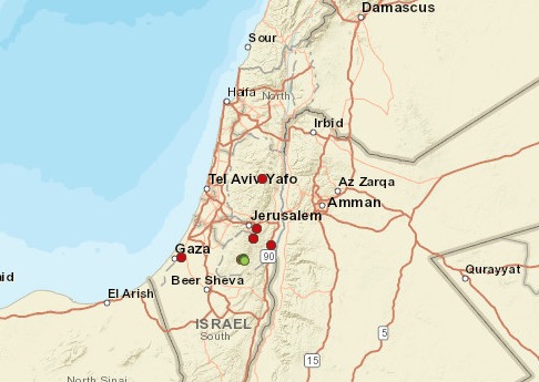 map of people groups in Palestine