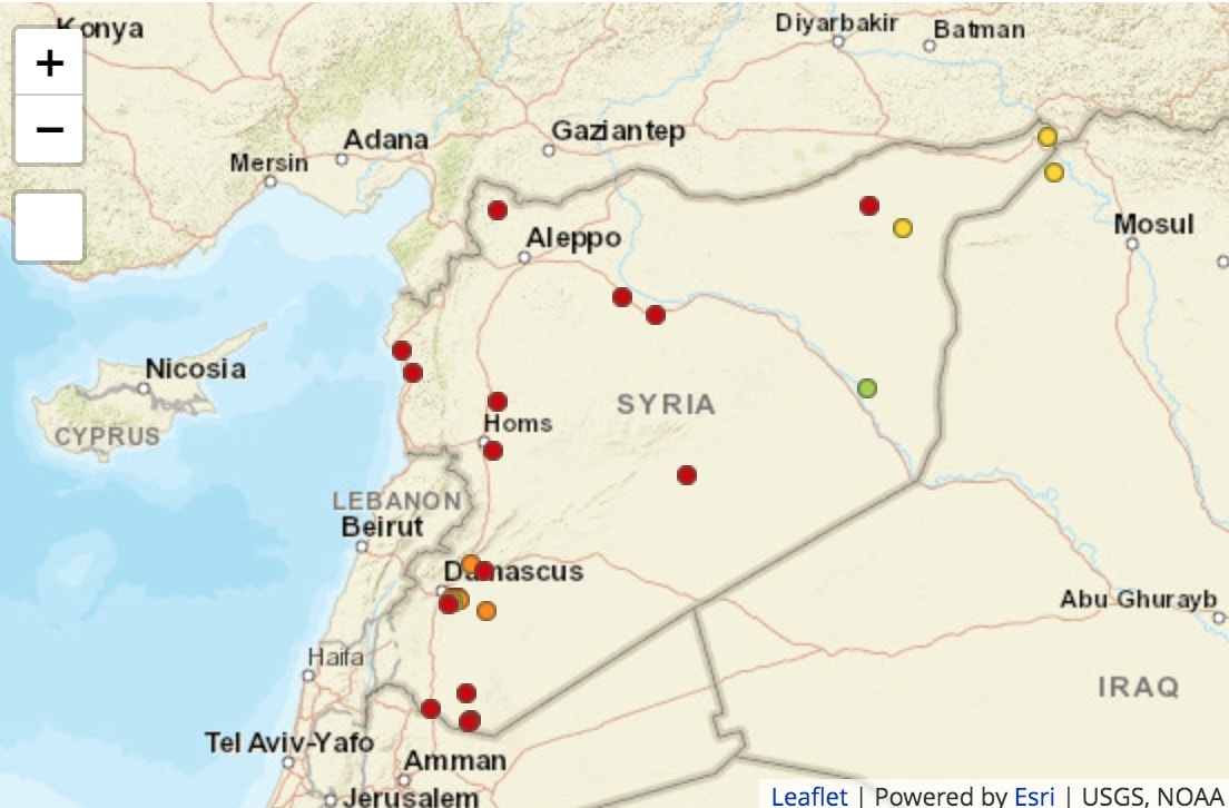 map of people groups in Syria