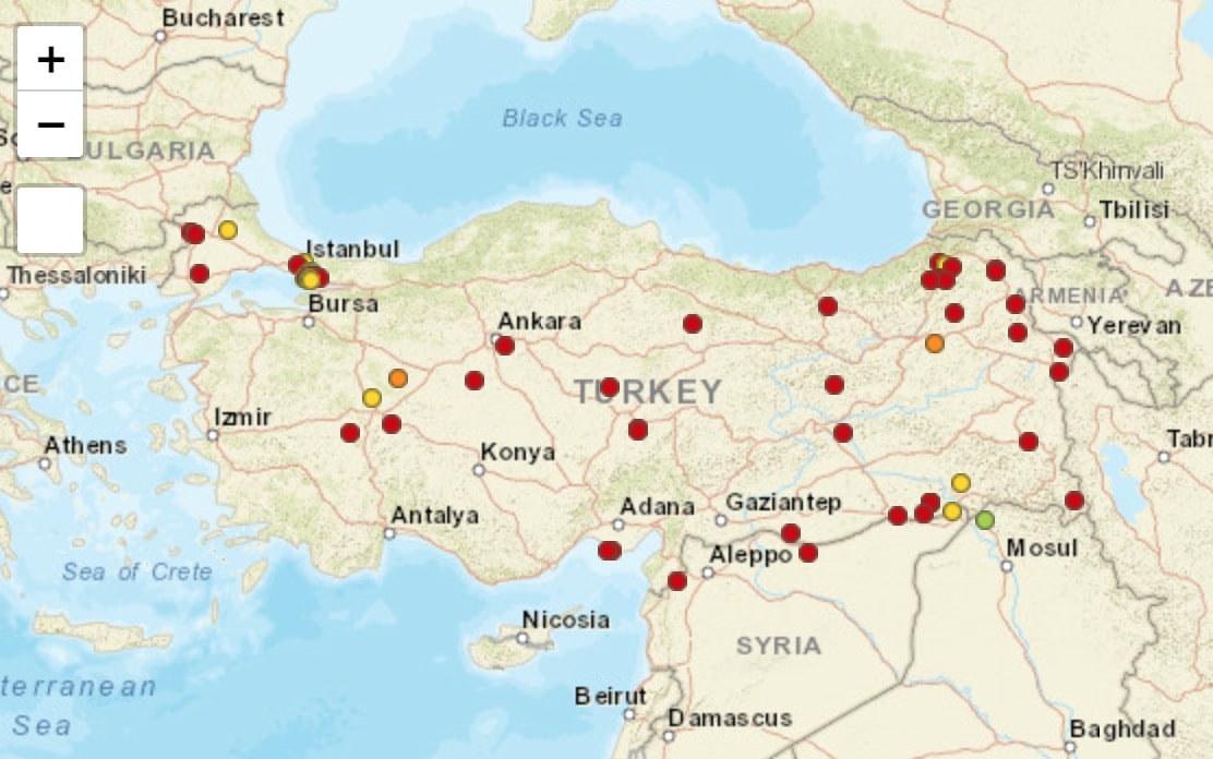 map of people groups in Turkey